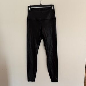 Lululemon Black Shimmery Leggings